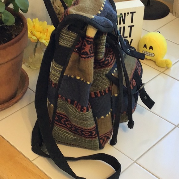 ‘Sun n Sand’ Saddle Blanket Drawstring Backpack (#8) - Picture 2 of 12